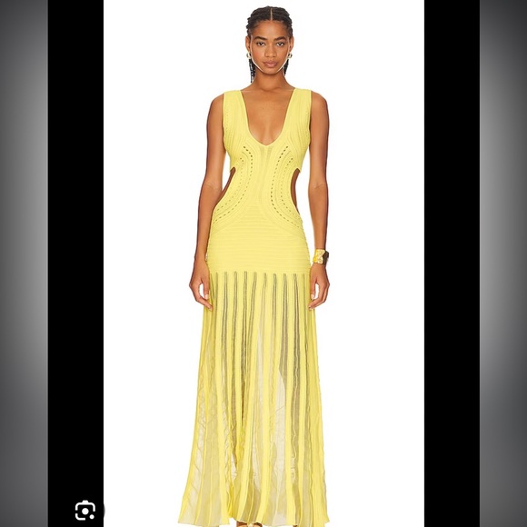 Ronny Kobo Collection Dresses & Skirts - Ronny Kobo Chartreuse Asa Dress
